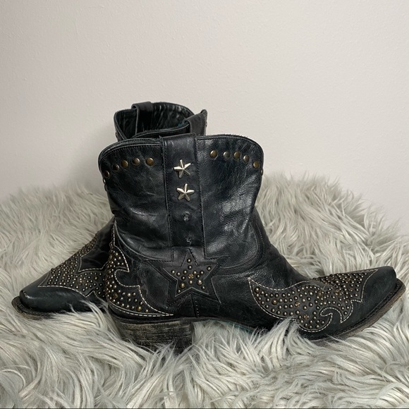 RARE LANE Black Star Ankle Boots - Picture 4 of 4